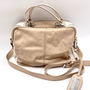 Badgley Mischka Leather Tote Crossbody Satchel Bag